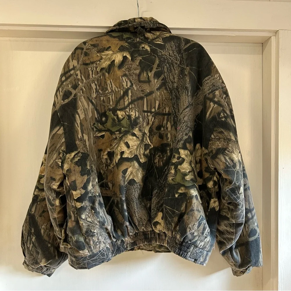Mossy Oak Breakup Camouflage Brown Northwest Territory Large Bomber Jacket‎